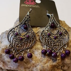 🍍 3 for $10!! 🍍 Gunmetal/blue dangle earrings